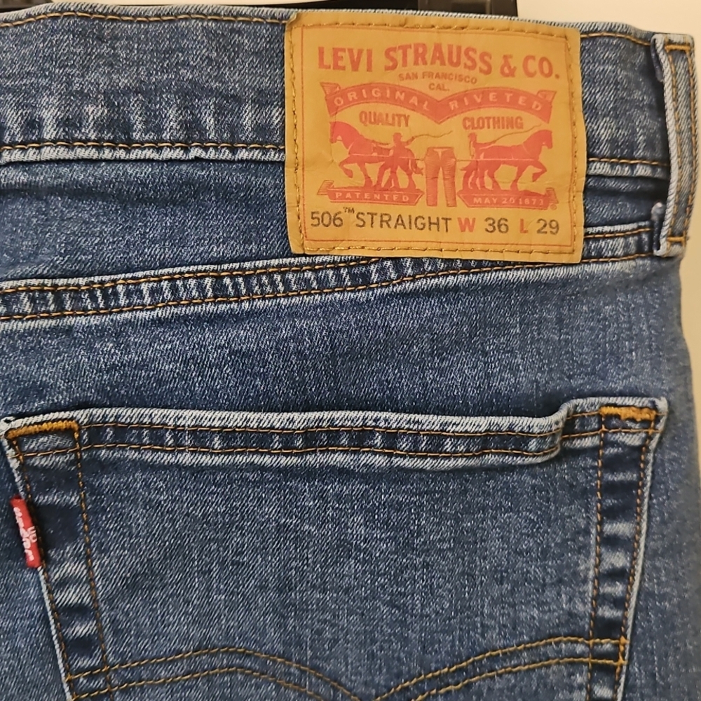 Levis 506 Comfort Straigt Fit Jeans 36W 29L